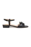 Geox sandale de piele D NEW ERAKLIA 15 femei, culoarea negru, D5580D 000TU C9999