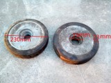 Set roti aliaj cu cauciuc turnat -stare f. buna (nefolosite)