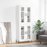 vidaXL Dulap &icirc;nalt, alb, 69,5x34x180 cm, lemn compozit