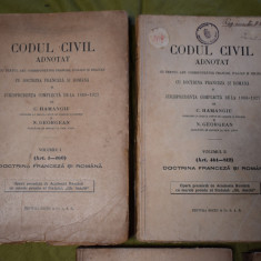 Hamangiu, Georgian - Codul civil adnotat (cinci volume) anii 30