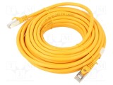 Cabluri patch LANBERG F/UTP 6 litat CCA PVC galben 10m 26AWG