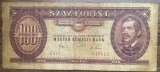B11 39 - Bancnota foarte veche - Ungaria - 100 forint - 1980