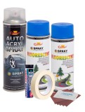 Kit complet reparatie si vopsire jante culoare Albastru Fluorescent, V2