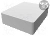 Carcasa aluminiu, 100mmx120mmx35mm, IP66, HAMMOND - 1550WMBK