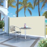 VidaXL Copertină laterală retractabilă, crem, 120x300 cm