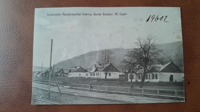 Carte postala, Locuintele Functionarilor Fabrica Union Scutaru M.Casin, perioada interbelica foto