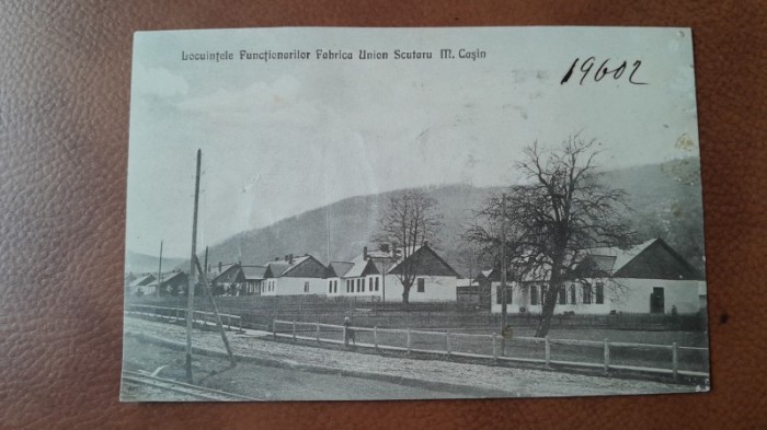 Carte postala, Locuintele Functionarilor Fabrica Union Scutaru M.Casin, perioada interbelica
