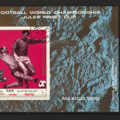 Timbre Arabia, Yemen, 1970 | Campionatul Mondial de Fotbal din Mexic 70 | aph