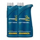 Pachet 2 litri Ulei ungere lant drujba Mannol Kettenoel (Aderenta superioara, Anti-uzura)