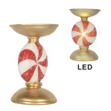 Cumpara ieftin Sfesnic lumanare Craciun polirasina multicolora cu led &Oslash; 10x16 cm
