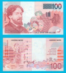 Belgia (p#147) 100 Francs 1995 UNC &#039;Ensor&#039; serie: 12200618239
