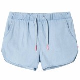 Gossi pantaloni scurti pentru copii, albastru denim pal, 128