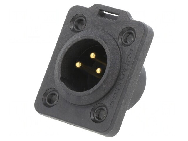 Soclu XLR 3 Pin Lipire Negru 6A