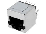 Conector RJ45 BEL FUSE SI-16001-F 8P8C Cat 5 Ecranat THT Drept