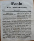 Cumpara ieftin Ziarul Foaia pentru minte , inima si literatura , nr. 18 , 1862 , Samuel Klein