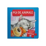 Prima mea carte cu puzzle. Pui de animale - Hardcover - *** - Litera mică