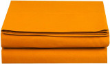 Cearsaf de pat cu elastic din bumbac ranforce 100%, densitate 120 g/mp, Portocaliu