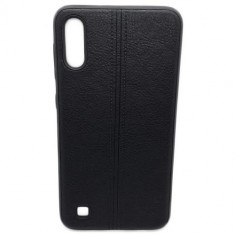 Husa telefon Silicon Samsung Galaxy A70 a705 black leather