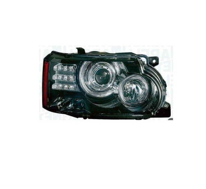 Far LAND ROVER RANGE ROVER (LM), 05.2018-12.2012, partea dreapta, MAGNETI MARELLI, bi-xenon; D3S+H7; electrical; negru; cu becuri; cu headlight level