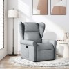 VidaXL Fotoliu rabatabil, gri deschis, material textil