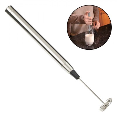 Mixer Manual Cafea, 20cm, Argintiu, Alimentare cu Baterii foto
