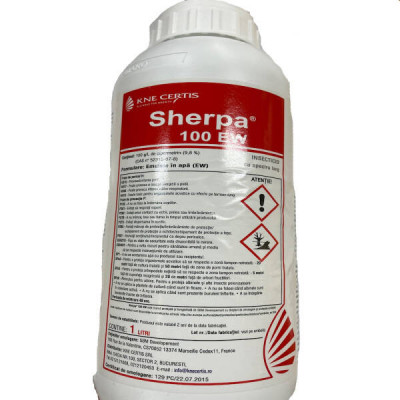 Sherpa 100EW 1L insecticid cu spectru larg (mar, prun, legume, hamei) foto