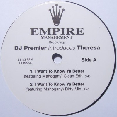 Vinil Theresa &amp;ndash; I Want To Know Ya Better 12&amp;quot; (VG+) foto