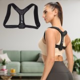 Corector de postura reglabil inSPORTline Postfort, unisex, negru