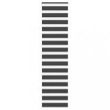 vidaXL Jaluzea tip zebra neagră lățime țesătură 45,9 cm poliester