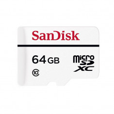 Card Sandisk microSDXC High Endurance Video Monitoring 64GB 20Mbs Clasa 10 cu adaptor SD foto