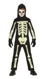 Costum Halloween copii schelet fosforescent 7-9 ani