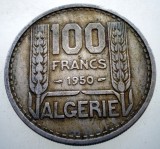 7.362 ALGERIA OCUPATIE FRANCEZA 100 FRANCS FRANCI 1950