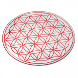 Abtibild sticker feng shui 3d c cu floarea vietii simbolul vietii rosu - 45cm, Stonemania Bijou