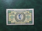 INDOCHINA FRANCEZĂ / VIETNAM 1 PIASTRE 1953 VF+