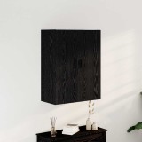 Dulap suspendat vidaXL Negru Stejar 69,5x34x90 cm din lemn prelucrat