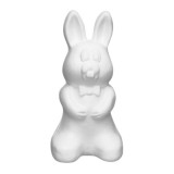 Accesorii creatie - polistiren HD - iepuras, alb, 25.5cm, Colorarte