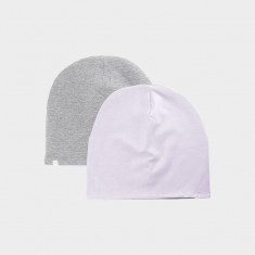 Căciulă beanie reversibilă pentru copii - mov