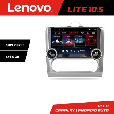 Navigatie Ford Focus clima automata Kit-140-automatic Lenovo 8 core 4+64 10.5 inch Incell 1K android Wifi 5Ghz gps internet CarStore Technology foto