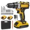 Masina de gaurit si insurubat cu percutie, 18V, 400W, 1800 RPM, 2 Acumulatori, Bormasina cu Acumulator
