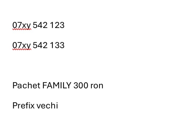 Cartele numere usoare consecutive