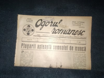 REVISTA OGORUL ROMANESC 21 APRILIE 1940 foto