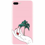 Husa silicon pentru Apple Iphone 8 Plus, Palm Tree
