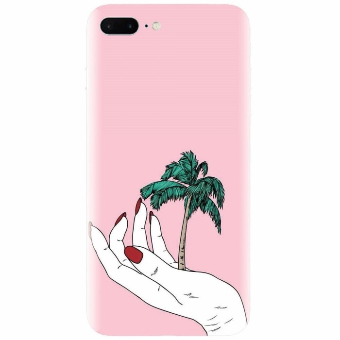 Husa silicon pentru Apple Iphone 7 Plus, Palm Tree