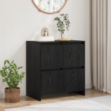 vidaXL Bufet cu ușă Stejar negru 70 x 41 x 75 cm Lemn compozit