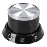 Buton rotativ negru-gri, aragaz Beko FSM62530DXMS