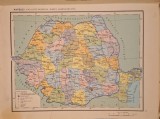 Atlas geografic școlar &ndash; Editura Didactică și Pedagogică 1968 &ndash; hărți color Rom&acirc;nia &ndash; tiraj 1971