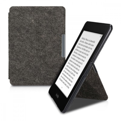 Husa pentru Kindle Paperwhite 7, Textil, Gri, 46908.01 foto