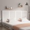 vidaXL Tăblie de pat pentru perete, alb, 166x3x91,5 cm, lemn masiv pin 824699