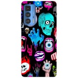 Husa compatibila cu Motorola Edge 20 Lite model I got eyes on you, Silicon, TPU, Viceversa, Transparent, Carcasa