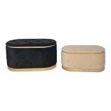 Cumpara ieftin Set tabureti 2 buc Royel Pako World Negru 83x46x42 cm